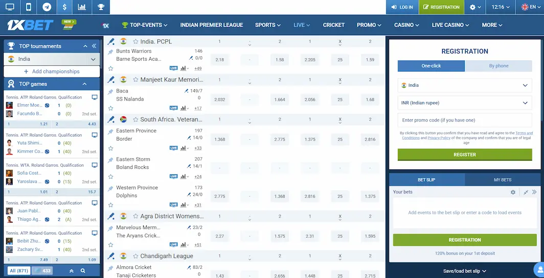 1xBet Live Betting Site