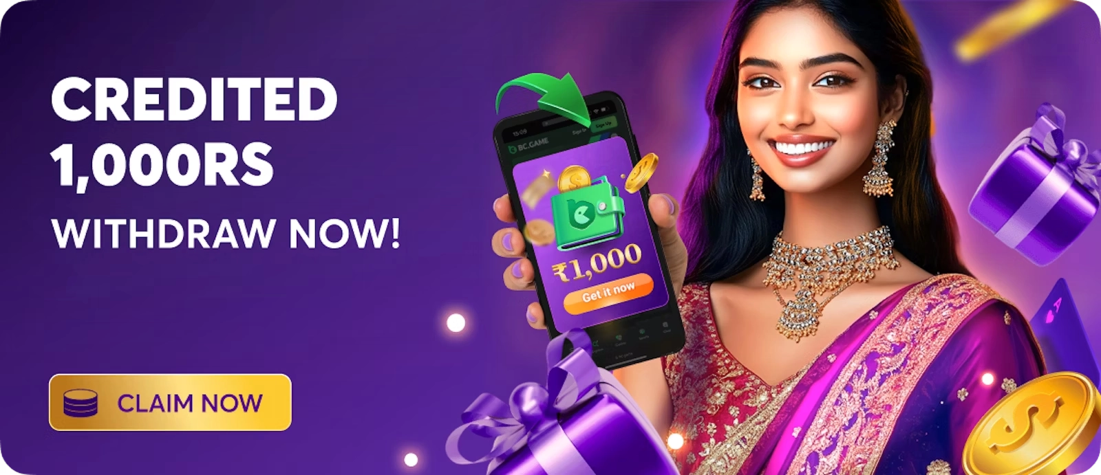 Unlock Endless Rewards with the ₹1,000 Cash Reward Promotion by BC.Game