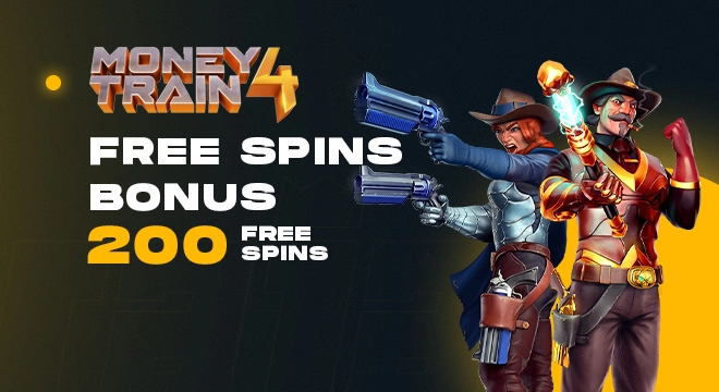 Every Deposit Free Spins - 200 Free Spins on Money Train 4 at Rajabets